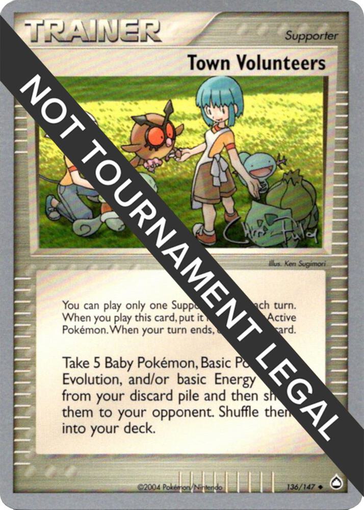 Town Volunteers - 2004 (Chris Fulop) 136/147 Uncommon World Championship Decks Pokémon card