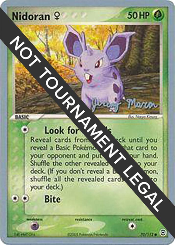 Nidoran F - 2005 (Jeremy Maron) 70/112 Common World Championship Decks Pokémon card