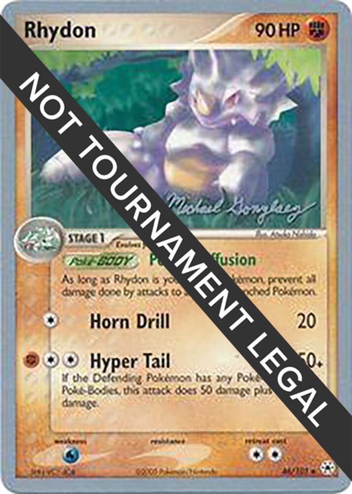 Rhydon - 2005 (Michael Gonzalez) 46/101 Uncommon World Championship Decks Pokémon card