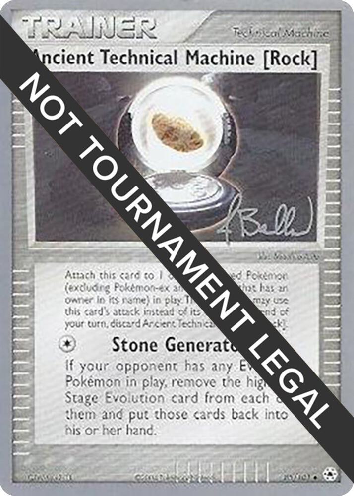 Ancient Technical Machine [Rock] - 2006 (Jimmy Ballard) 85/101 Uncommon World Championship Decks Pokémon card