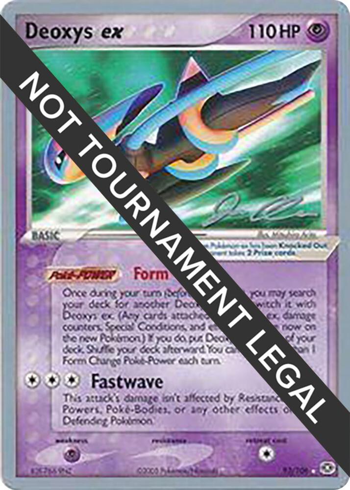 Deoxys ex - 2006 (Jason Klaczynski) 93/106 Ultra Rare World Championship Decks Pokémon card