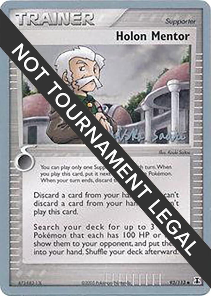 Holon Mentor - 2006 (Miska Saari) 93/113 Uncommon World Championship Decks Pokémon card