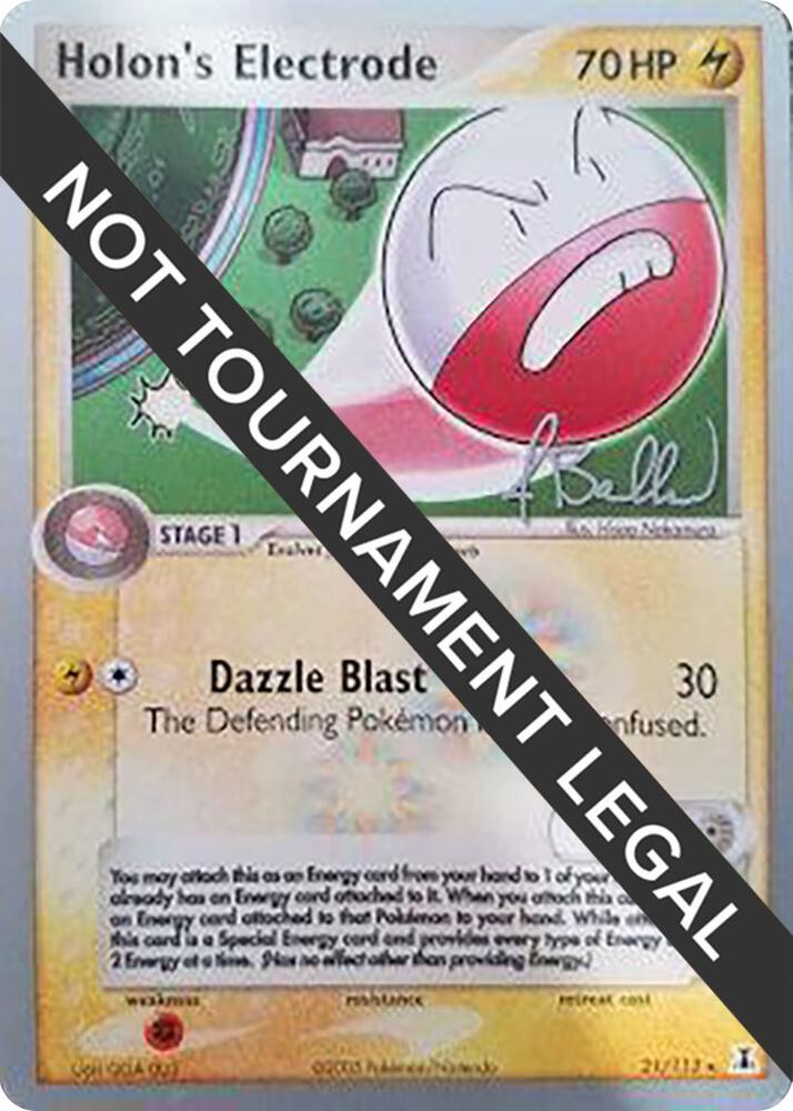 Holon's Electrode - 2006 (Jimmy Ballard) 21/113 Rare World Championship Decks Pokémon card