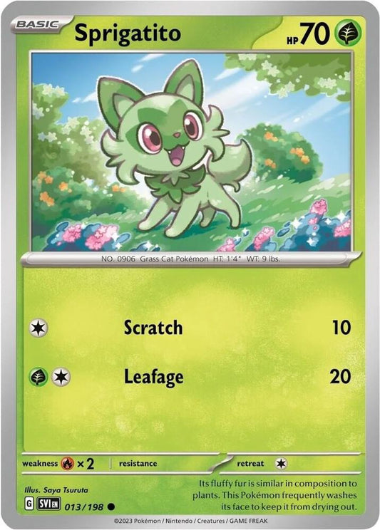 Sprigatito - 013/198 (Mirage Holo) 013/198 Promo Miscellaneous Cards & Products Pokémon card