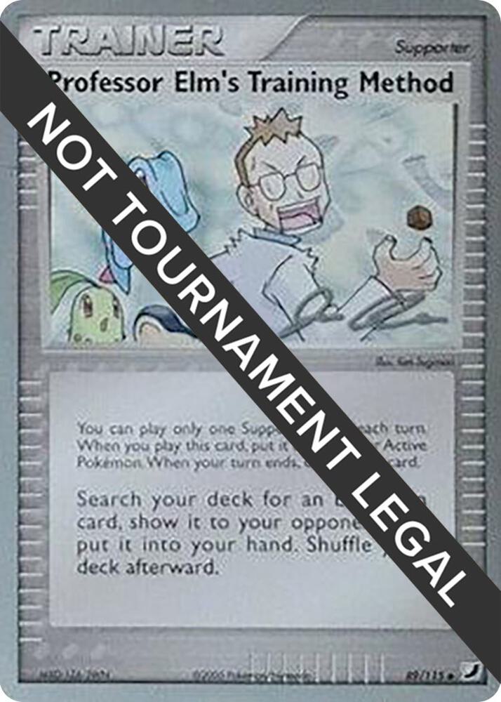 Professor Elm's Training Method - 2006 (Jason Klaczynski) 89/115 Uncommon World Championship Decks Pokémon card