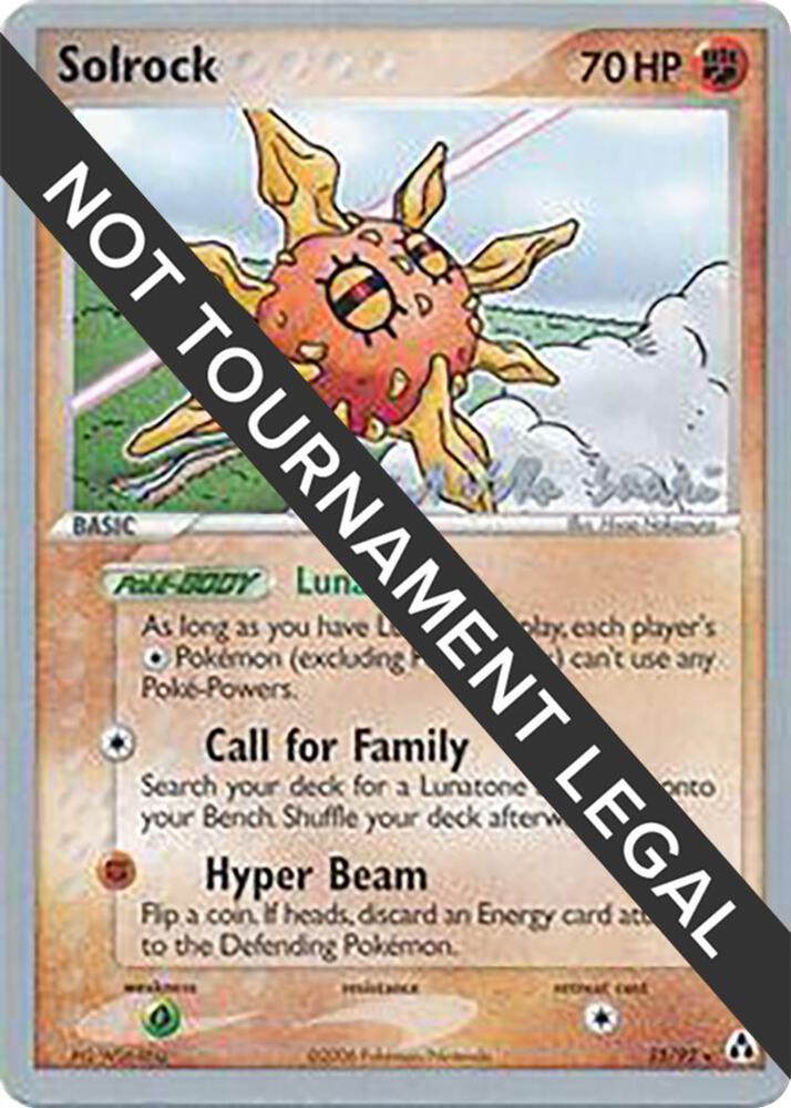 Solrock (25) - 2006 (Miska Saari) 25/92 Rare World Championship Decks Pokémon card