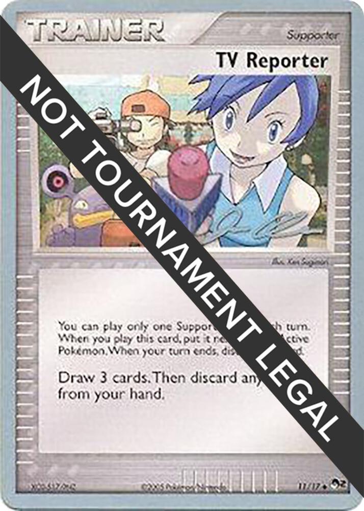 TV Reporter - 2006 (Jason Klaczynski) 11/17 Uncommon World Championship Decks Pokémon card
