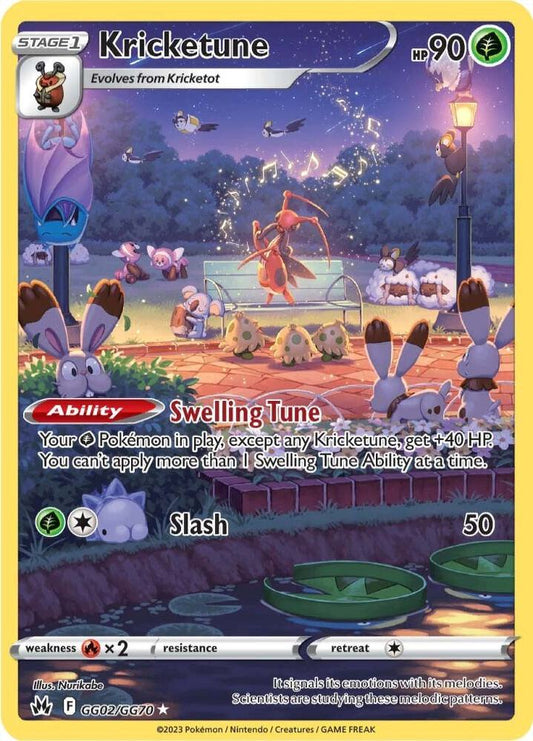 Kricketune GG02/GG70 Ultra Rare Galarian Gallery Pokémon card