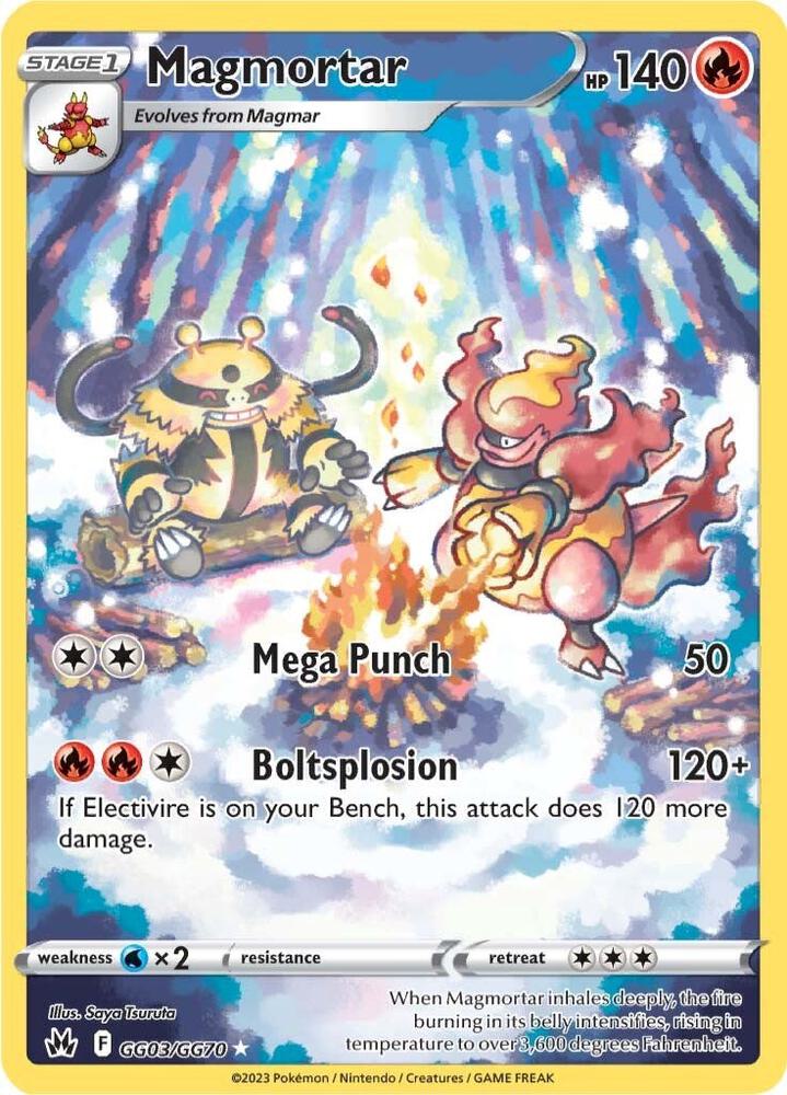 Magmortar GG03/GG70 Ultra Rare Galarian Gallery Pokémon card