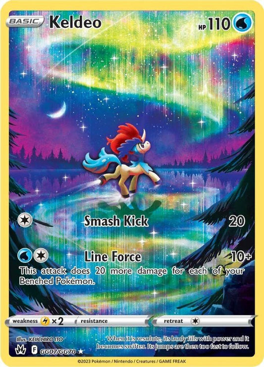 Keldeo GG07/GG70 Ultra Rare Galarian Gallery Pokémon card