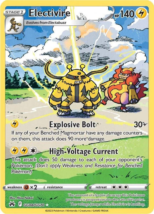 Electivire GG08/GG70 Ultra Rare Galarian Gallery Pokémon card