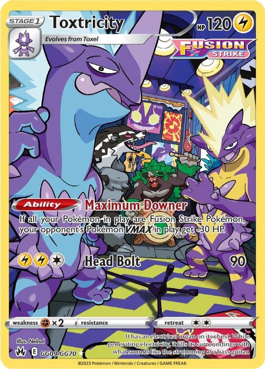 Toxtricity GG09/GG70 Ultra Rare Galarian Gallery Pokémon card