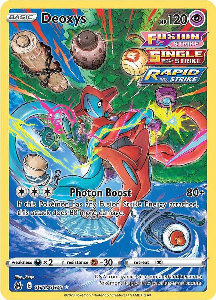 Deoxys GG12/GG70 Ultra Rare Galarian Gallery Pokémon card