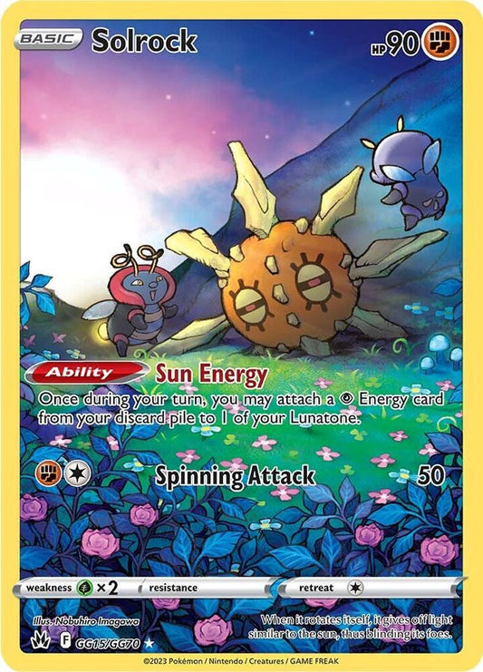 Solrock GG15/GG70 Ultra Rare Galarian Gallery Pokémon card
