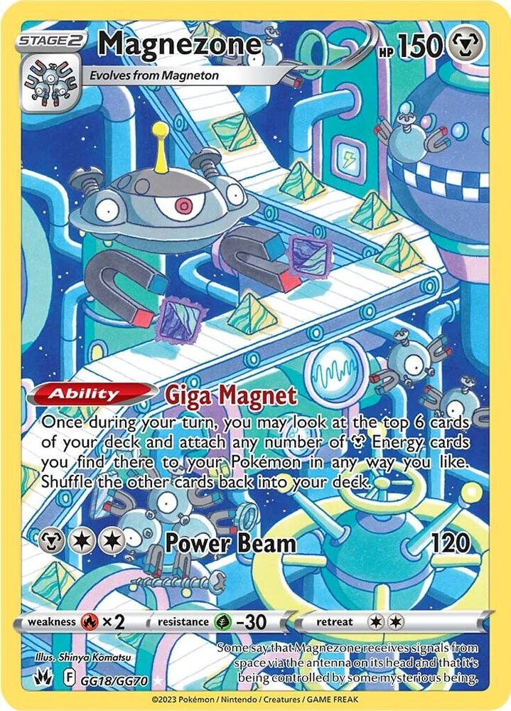 Magnezone GG18/GG70 Ultra Rare Galarian Gallery Pokémon card