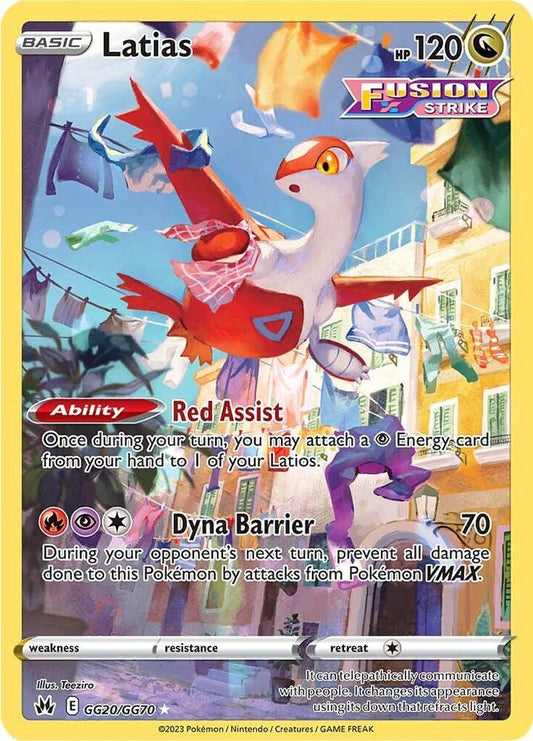 Latias GG20/GG70 Ultra Rare Galarian Gallery Pokémon card