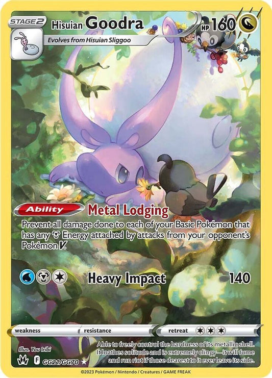 Hisuian Goodra GG21/GG70 Ultra Rare Galarian Gallery Pokémon card