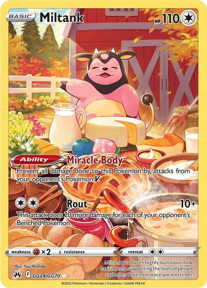 Miltank GG24/GG70 Ultra Rare Galarian Gallery Pokémon card