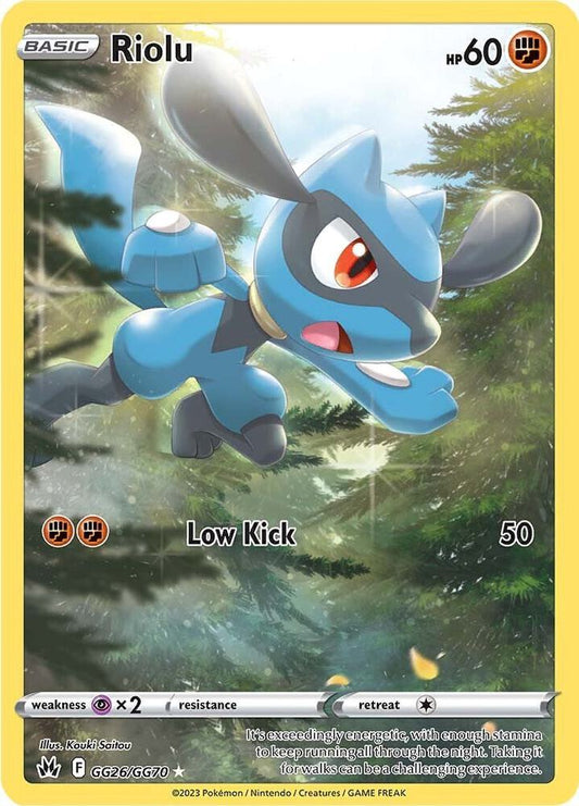 Riolu GG26/GG70 Ultra Rare Galarian Gallery Pokémon card