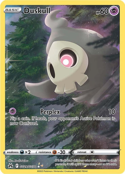 Duskull GG28/GG70 Ultra Rare Galarian Gallery Pokémon card