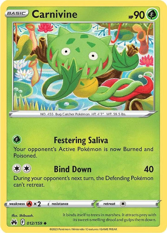 Carnivine - 012/159 Uncommon Crown Zenith