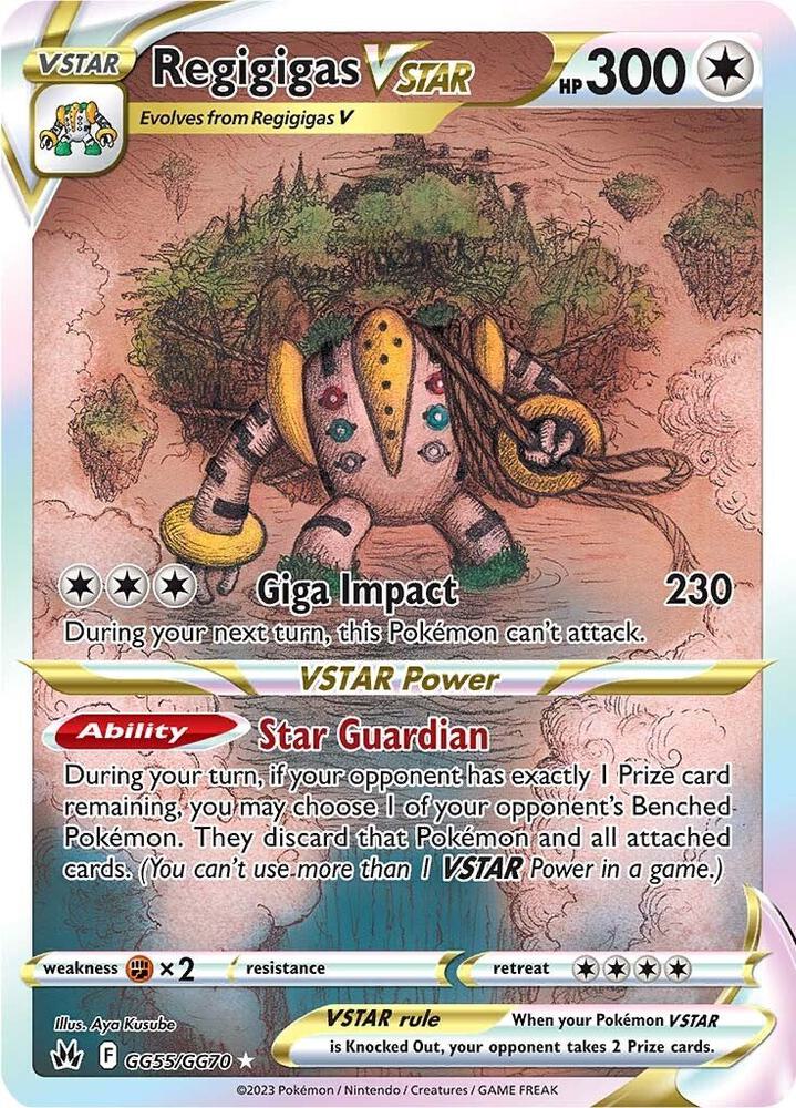 Regigigas VSTAR GG55/GG70 Ultra Rare Galarian Gallery Pokémon card