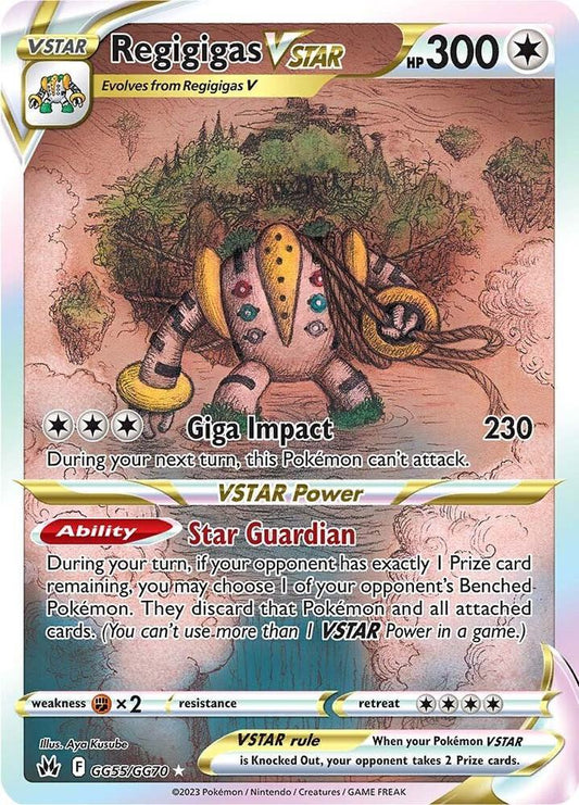 Regigigas VSTAR GG55/GG70 Ultra Rare Galarian Gallery Pokémon card