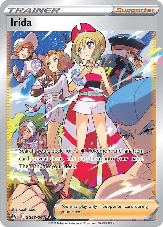 Irida GG63/GG70 Ultra Rare Galarian Gallery Pokémon card