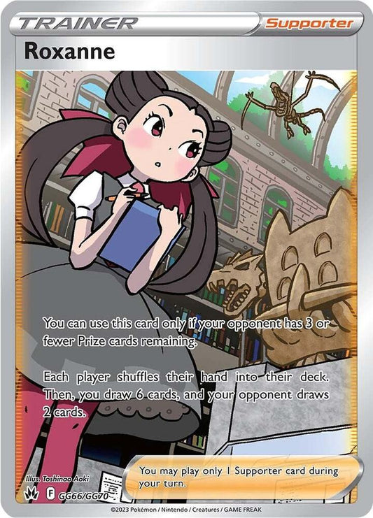 Roxanne GG66/GG70 Ultra Rare Galarian Gallery Pokémon card
