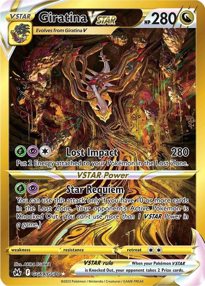 Giratina VSTAR (Secret) - GG69/GG70 Secret Rare Crown Zenith: Galarian Gallery