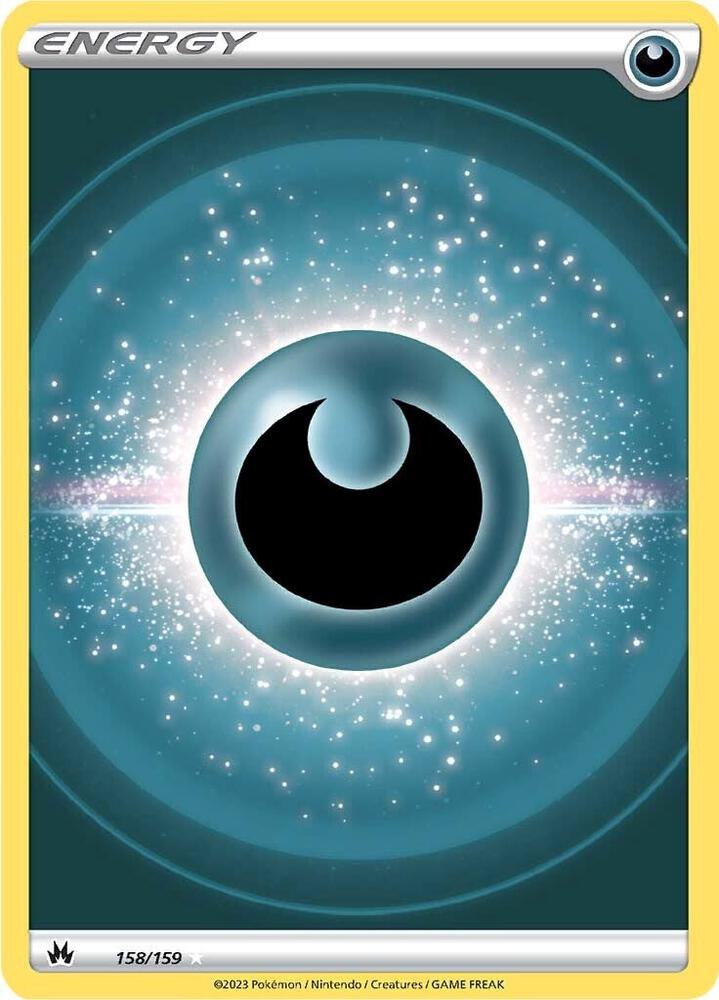 Darkness Energy (Texture Full Art) 158/159 Ultra Rare Crown Zenith Pokémon card