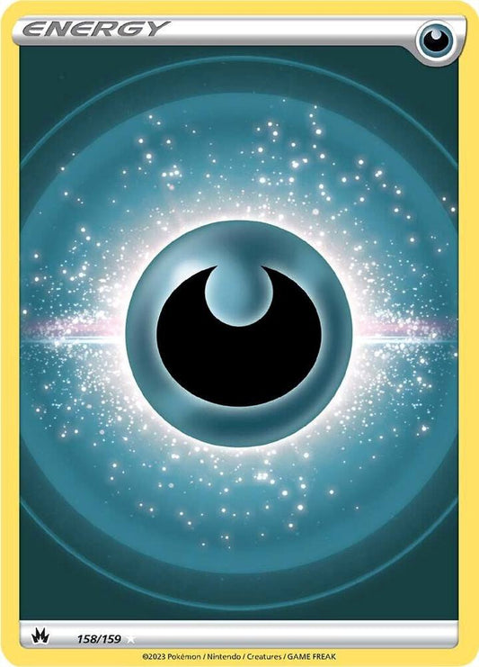 Darkness Energy (Texture Full Art) 158/159 Ultra Rare Crown Zenith Pokémon card