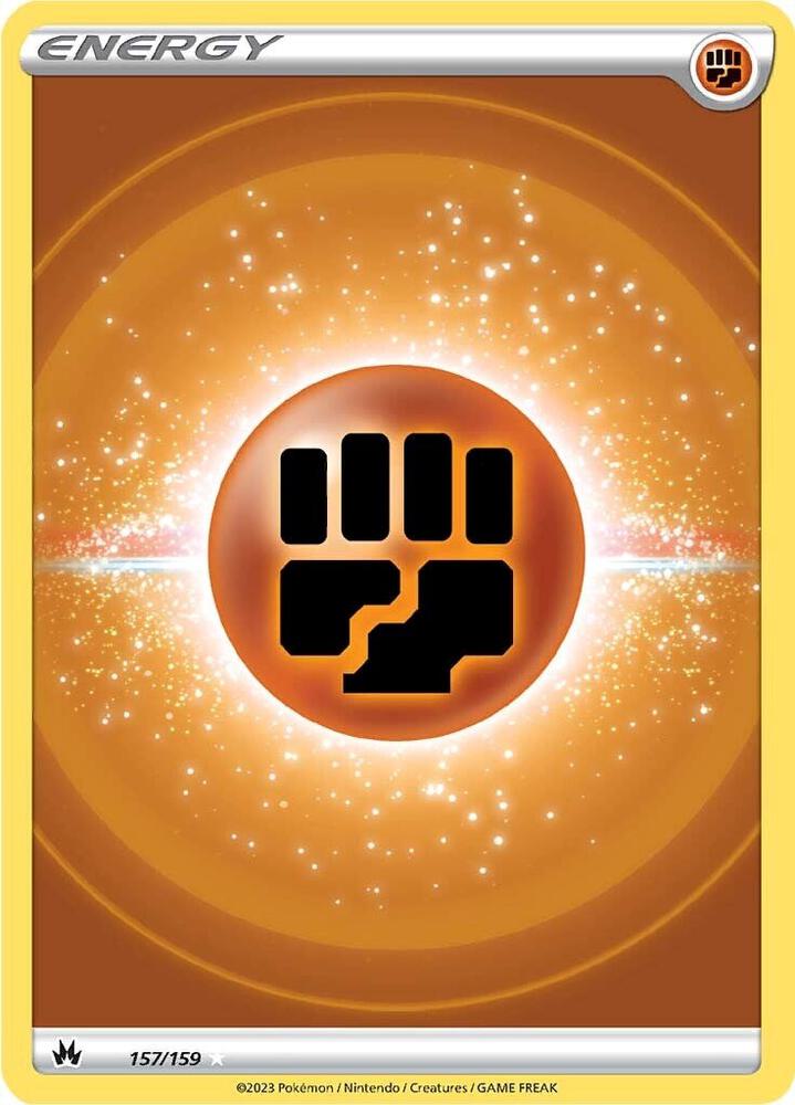 Fighting Energy (Texture Full Art) 157/159 Ultra Rare Crown Zenith Pokémon card