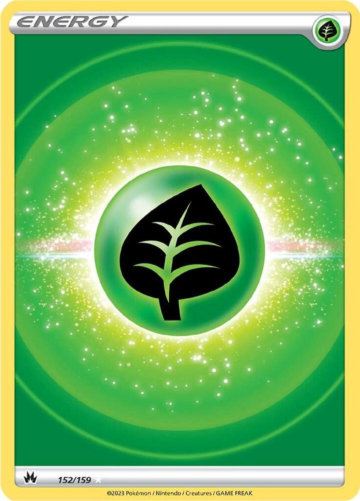 Grass Energy (Texture Full Art) 152/159 Ultra Rare Crown Zenith Pokémon card