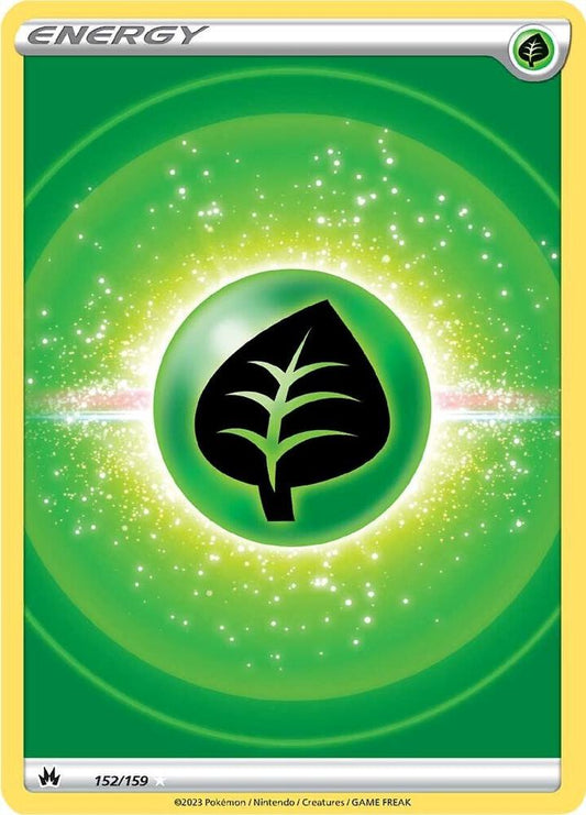 Grass Energy (Texture Full Art) 152/159 Ultra Rare Crown Zenith Pokémon card