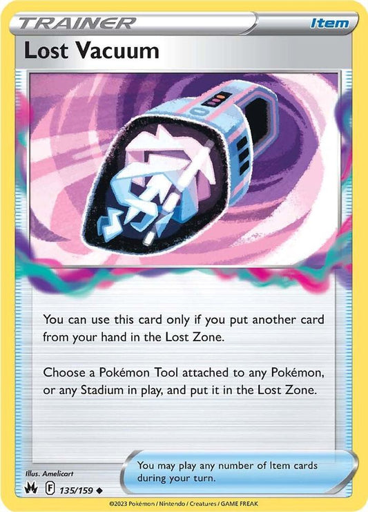 Lost Vacuum 135/159 Uncommon Crown Zenith Pokémon card