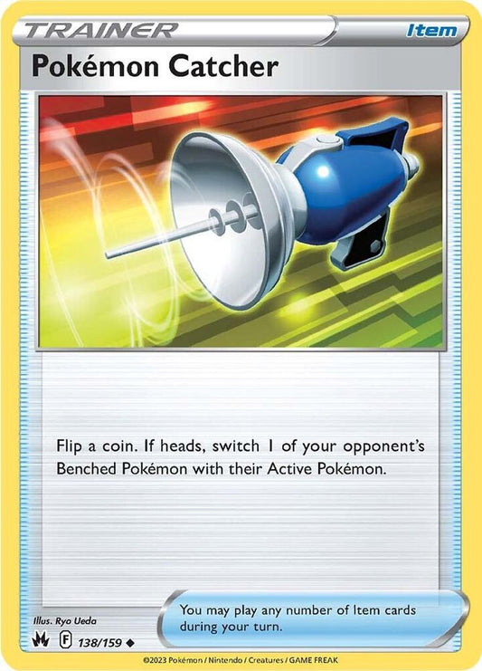Pokemon Catcher 138/159 Uncommon Crown Zenith Pokémon card