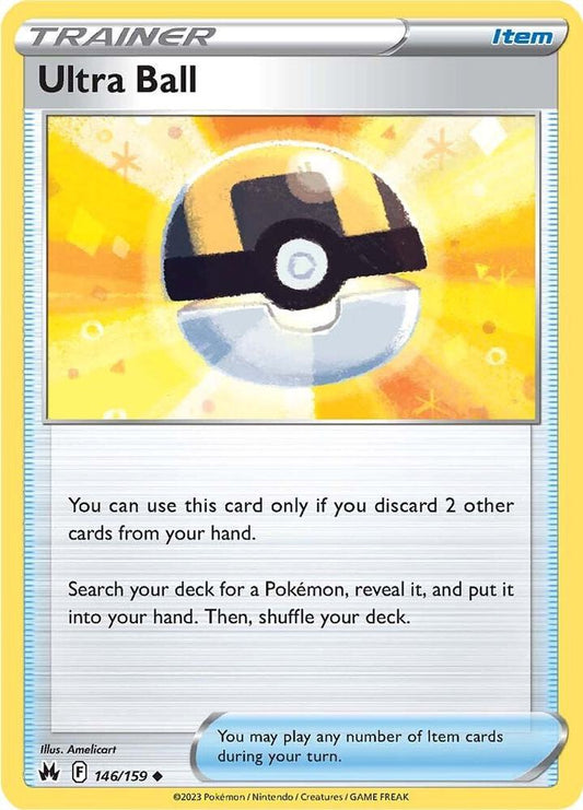 Ultra Ball 146/159 Uncommon Crown Zenith Pokémon card
