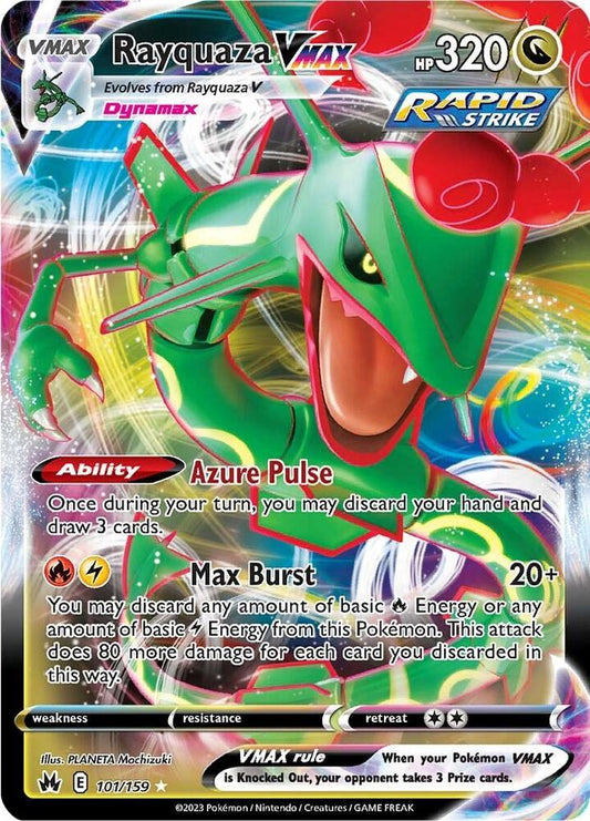 Rayquaza VMAX (101) 101/159 Ultra Rare Crown Zenith Pokémon card