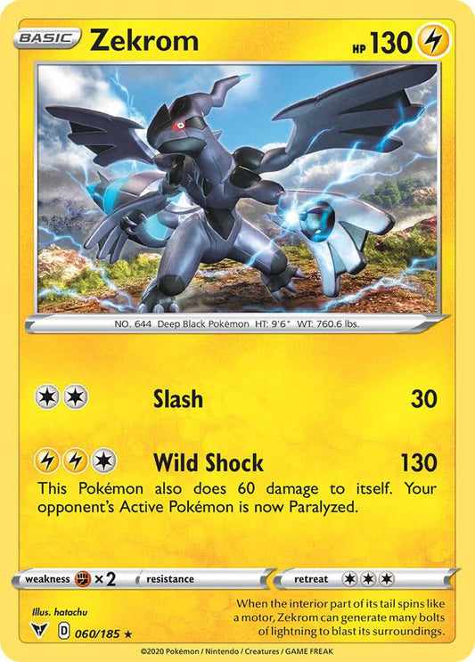 Zekrom - 060/185 (Cosmos Holo) 060/185 Promo Miscellaneous Cards & Products Pokémon card
