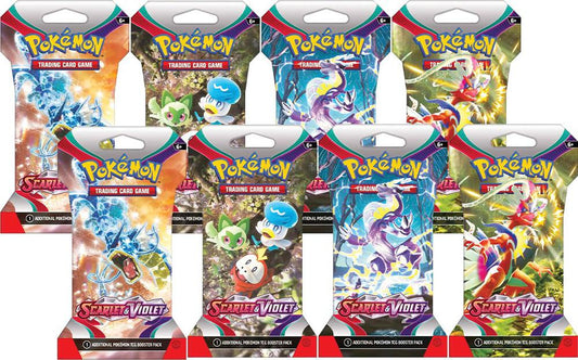 Scarlet & Violet Sleeved Booster Pack Bundle [Set of 8] Scarlet & Violet Base Set Pokémon card