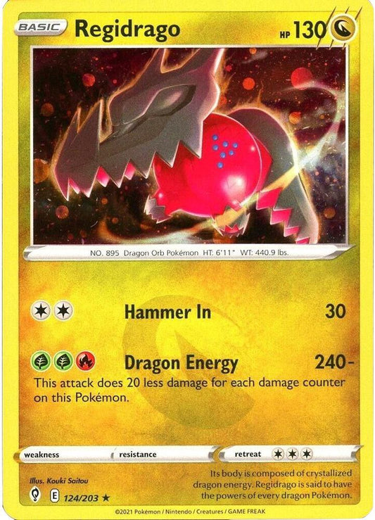 Regidrago - 124/203 (Cosmos Holo) 124/203 Holo Rare Miscellaneous Cards & Products Pokémon card