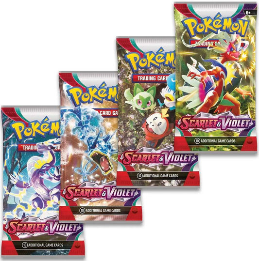 Scarlet & Violet Booster Pack Art Bundle [Set of 4] - SV01: Scarlet & Violet Base Set