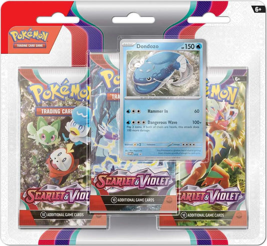 Scarlet & Violet 3 Pack Blister [Dondozo] - SV01: Scarlet & Violet Base Set