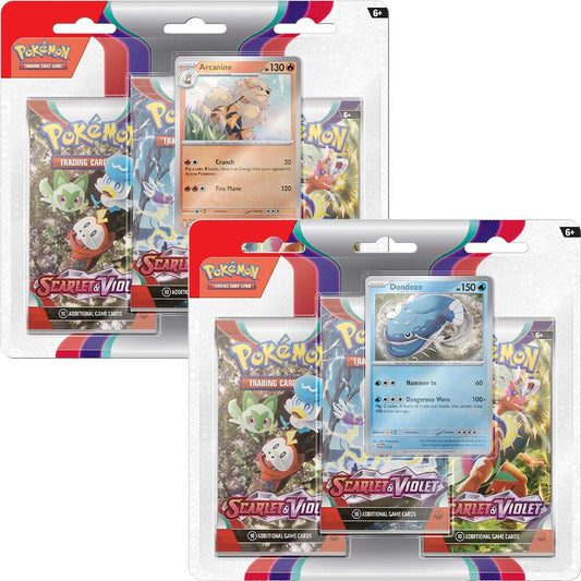 Scarlet & Violet 3 Pack Blister [Set of 2] - SV01: Scarlet & Violet Base Set