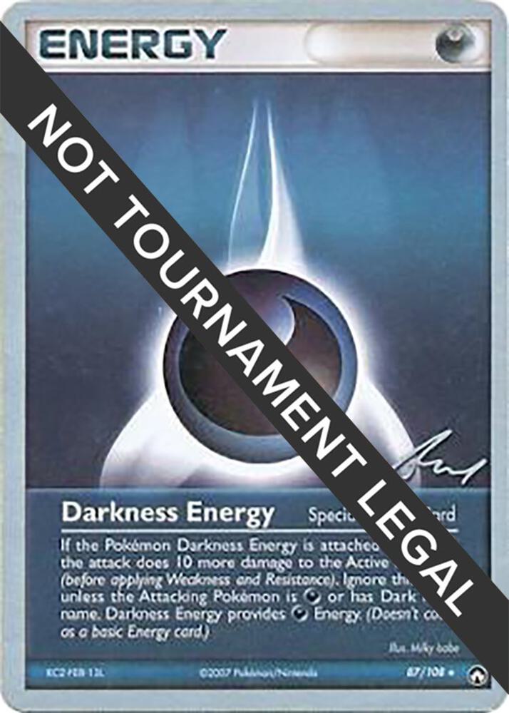 Darkness Energy - 2007 (Tom Roos) 87/108 Rare World Championship Decks Pokémon card