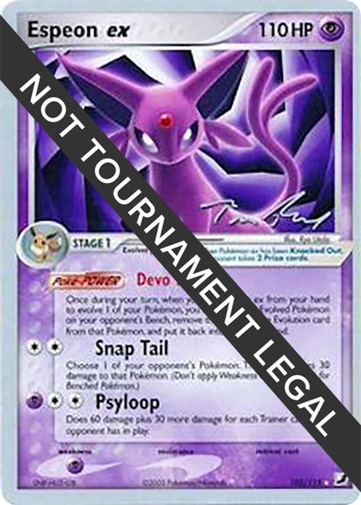 Espeon ex - 2007 (Tom Roos) 102/115 Rare World Championship Decks Pokémon card