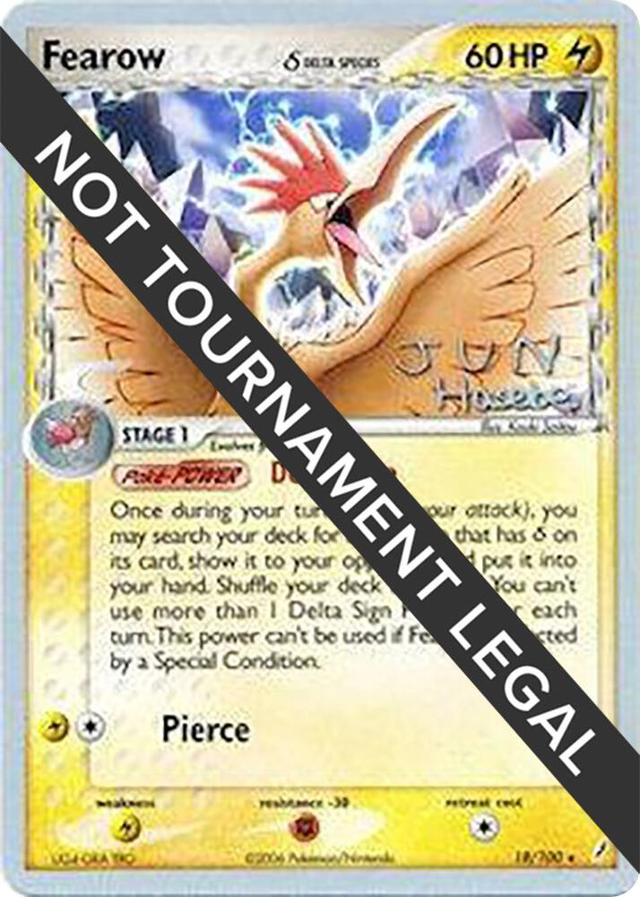 Fearow (Delta Species) - 2007 (Jun Hasebe) 18/100 Rare World Championship Decks Pokémon card