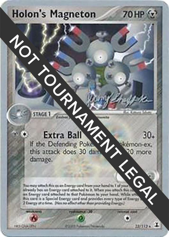 Holon's Magneton - 2007 (Jeremy Scharff-Kim) 22/113 Rare World Championship Decks Pokémon card