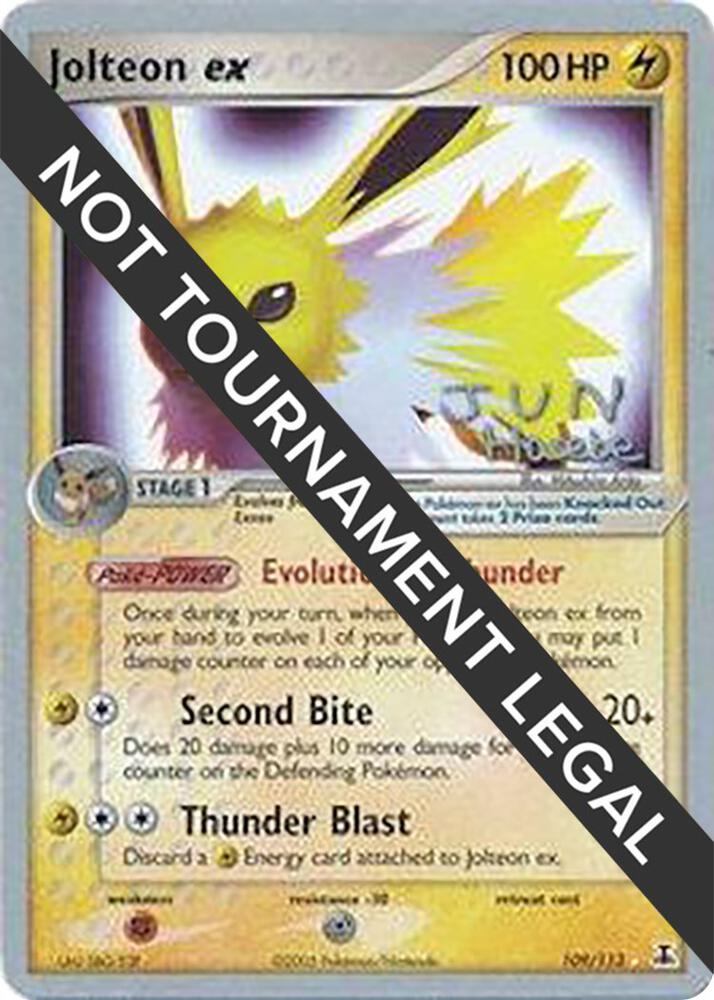 Jolteon ex - 2007 (Jun Hasebe) - 109/113 Ultra Rare World Championship Decks